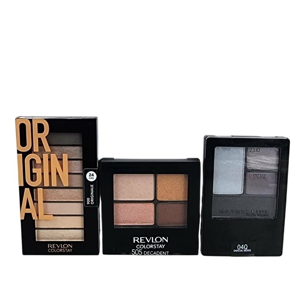 Revlon ColorStay Eyeshadowβ Quad Lot 505 Decadent 040 Charcoal Dazzles Original